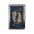 Slim Stainless Steel Wallet – Cheetah Print Design, Card & Cash Holder, Unisex Gift