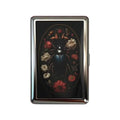 Slim Stainless Steel Wallet – Vintage Beetle & Floral Design, Card & Cash Holder, Unisex Gift
